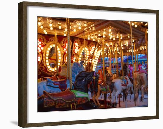 Merry go Round, Indiana State Fair, Indianapolis, Indiana,-Anna Miller-Framed Photographic Print