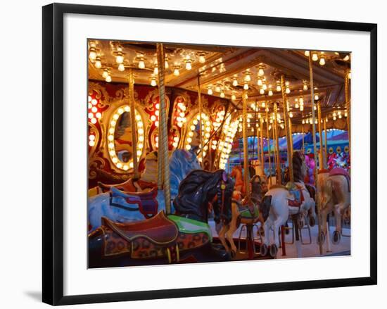 Merry go Round, Indiana State Fair, Indianapolis, Indiana,-Anna Miller-Framed Photographic Print