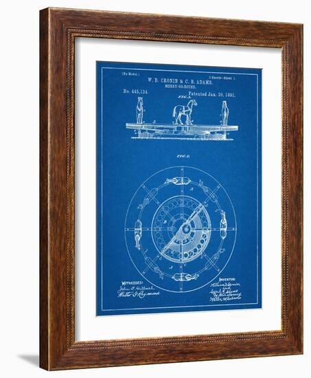 Merry Go Round Patent-null-Framed Art Print