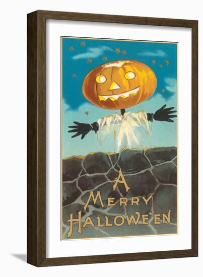 Merry Halloween, Jack O'Lantern by Wall-null-Framed Art Print