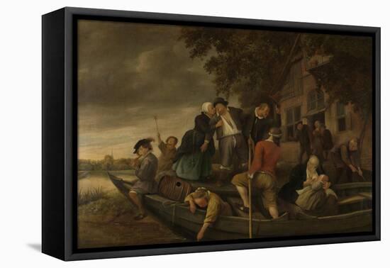 Merry Homecoming-Jan Havicksz Steen-Framed Stretched Canvas