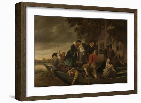 Merry Homecoming-Jan Havicksz Steen-Framed Art Print