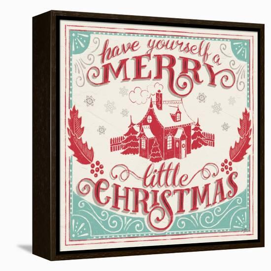 Merry Little Christmas V-Janelle Penner-Framed Stretched Canvas