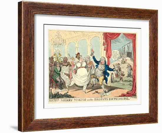 Merry Making on the Regents Birth Day-null-Framed Giclee Print