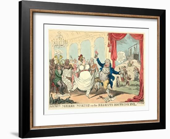 Merry Making on the Regents Birth Day-null-Framed Giclee Print