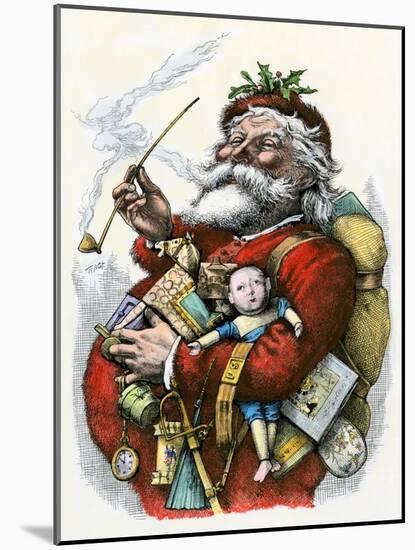 Merry Old Santa Claus, 1880s-null-Mounted Giclee Print