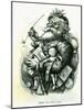 Merry Old Santa Claus, Engraved by the Artist, 1889-Thomas Nast-Mounted Giclee Print