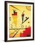 Merry Structure-Wassily Kandinsky-Framed Art Print
