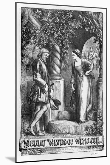 Merry Wives of Windsor-John Gilbert-Mounted Giclee Print