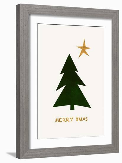 Merry Xmas-Kubistika-Framed Giclee Print