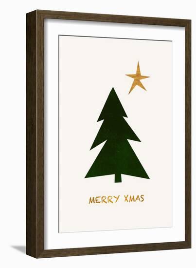 Merry Xmas-Kubistika-Framed Giclee Print