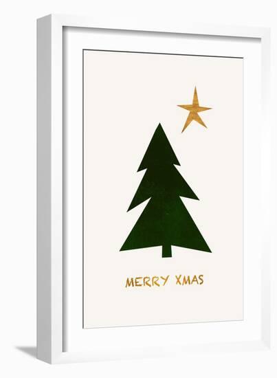 Merry Xmas-Kubistika-Framed Giclee Print