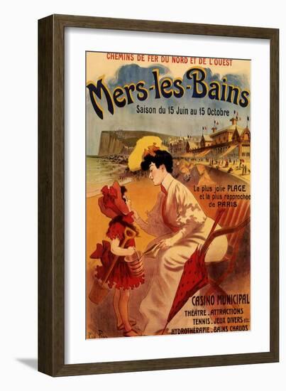 Mers-Les-Bains, c.1894-Alfred Choubrac-Framed Giclee Print