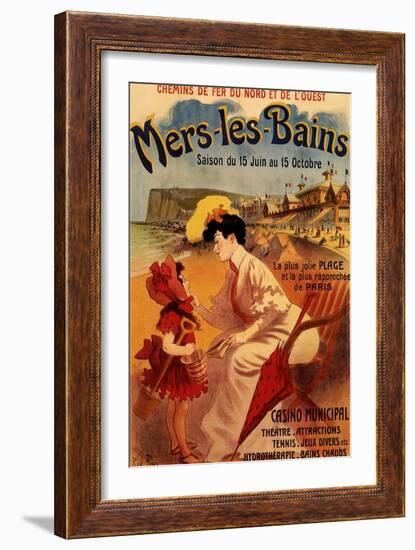 Mers-Les-Bains, c.1894-Alfred Choubrac-Framed Giclee Print