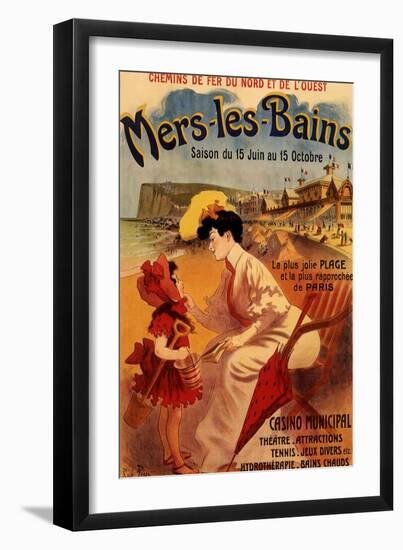 Mers-Les-Bains, c.1894-Alfred Choubrac-Framed Giclee Print