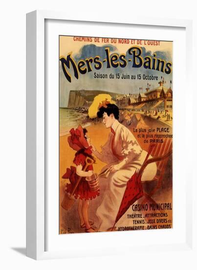 Mers-Les-Bains, c.1894-Alfred Choubrac-Framed Giclee Print