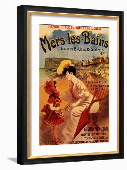 Mers-Les-Bains, c.1894-Alfred Choubrac-Framed Giclee Print