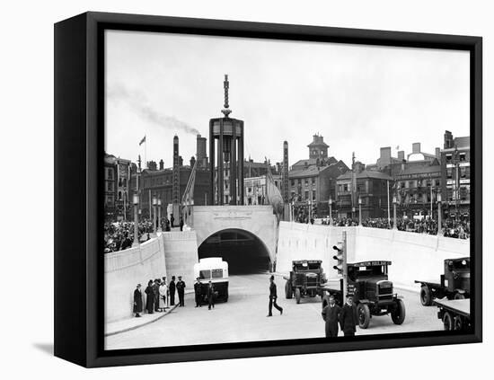 Mersey Tunnel Opening, Liverpool, July 1934-Staff-Framed Premier Image Canvas