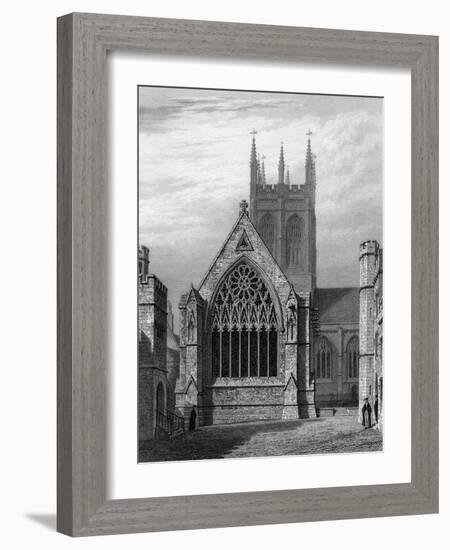 Merton College Chapel, from the Quadrangle, Oxford, 1834-John Le Keux-Framed Giclee Print