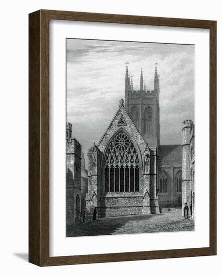 Merton College Chapel, from the Quadrangle, Oxford, 1834-John Le Keux-Framed Giclee Print