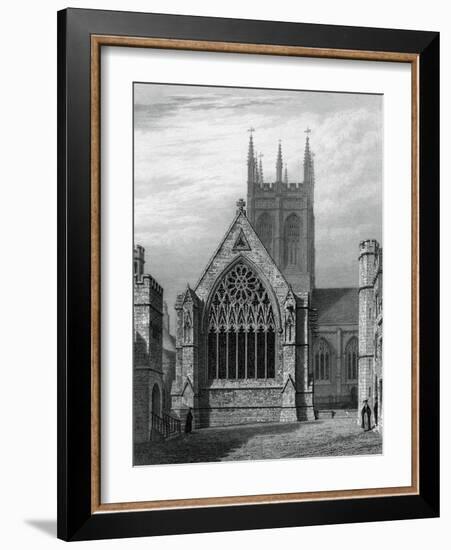 Merton College Chapel, from the Quadrangle, Oxford, 1834-John Le Keux-Framed Giclee Print