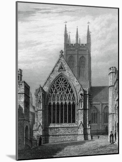 Merton College Chapel, from the Quadrangle, Oxford, 1834-John Le Keux-Mounted Giclee Print