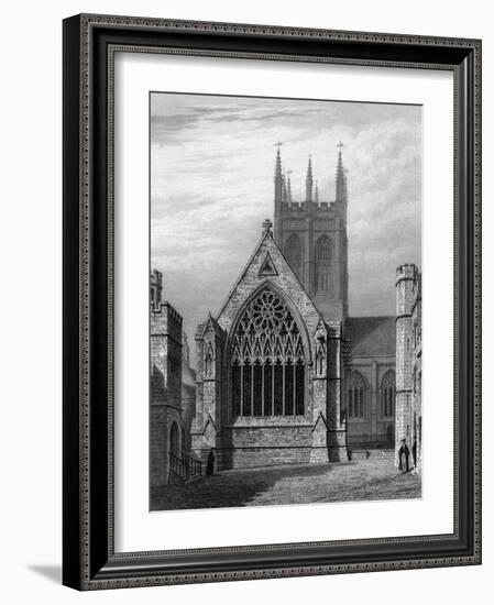 Merton College Chapel, from the Quadrangle, Oxford, 1834-John Le Keux-Framed Giclee Print