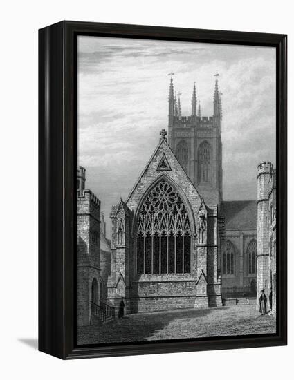 Merton College Chapel, from the Quadrangle, Oxford, 1834-John Le Keux-Framed Premier Image Canvas