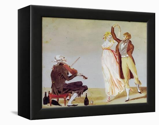 Merveilleuse and Incroyable with a Violinist-Louis Leopold Boilly-Framed Premier Image Canvas