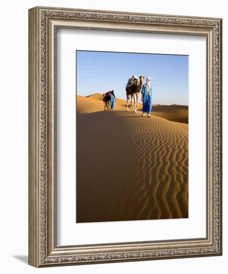 Merzouga, Erg Chebbi, Sahara Desert, Morocco-Gavin Hellier-Framed Photographic Print