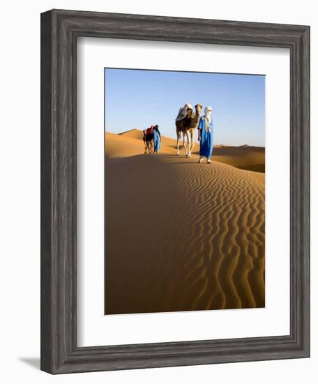 Merzouga, Erg Chebbi, Sahara Desert, Morocco-Gavin Hellier-Framed Photographic Print