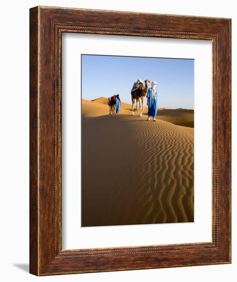 Merzouga, Erg Chebbi, Sahara Desert, Morocco-Gavin Hellier-Framed Photographic Print