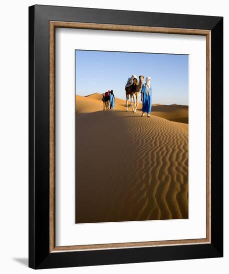 Merzouga, Erg Chebbi, Sahara Desert, Morocco-Gavin Hellier-Framed Photographic Print