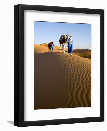 Merzouga, Erg Chebbi, Sahara Desert, Morocco-Gavin Hellier-Framed Photographic Print