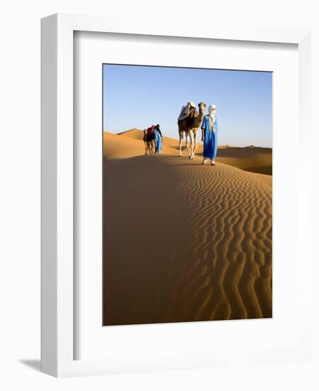 Merzouga, Erg Chebbi, Sahara Desert, Morocco-Gavin Hellier-Framed Photographic Print