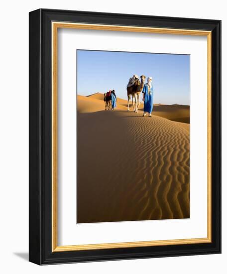 Merzouga, Erg Chebbi, Sahara Desert, Morocco-Gavin Hellier-Framed Photographic Print