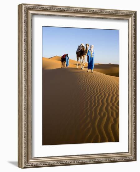 Merzouga, Erg Chebbi, Sahara Desert, Morocco-Gavin Hellier-Framed Photographic Print