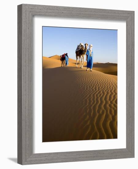 Merzouga, Erg Chebbi, Sahara Desert, Morocco-Gavin Hellier-Framed Photographic Print