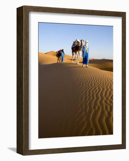 Merzouga, Erg Chebbi, Sahara Desert, Morocco-Gavin Hellier-Framed Photographic Print