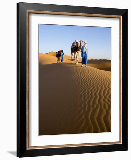 Merzouga, Erg Chebbi, Sahara Desert, Morocco-Gavin Hellier-Framed Photographic Print