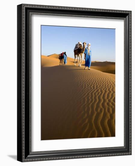 Merzouga, Erg Chebbi, Sahara Desert, Morocco-Gavin Hellier-Framed Photographic Print