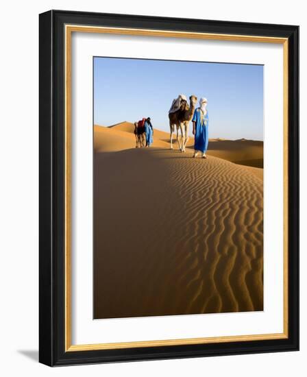 Merzouga, Erg Chebbi, Sahara Desert, Morocco-Gavin Hellier-Framed Photographic Print