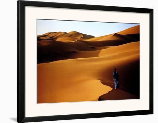Merzouga , Sahara , Maroc-John Beatty-Framed Art Print