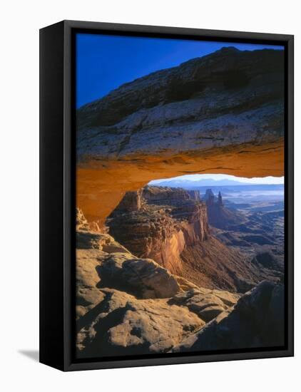 Mesa Arch at Sunrise, Island in the Sky, Canyonlands National Park, Utah, USA-Scott T^ Smith-Framed Premier Image Canvas