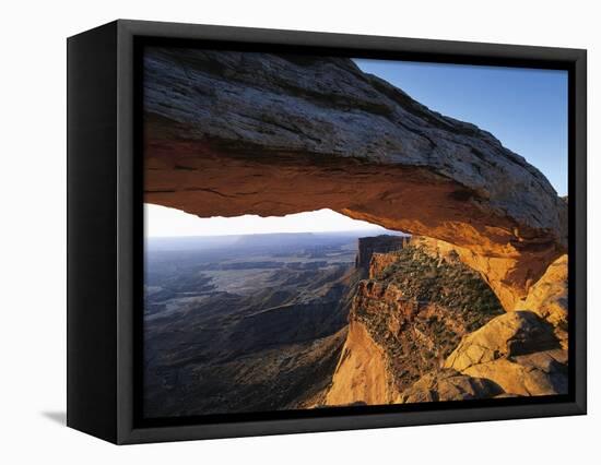 Mesa Arch Framing Landscape-Jim Zuckerman-Framed Premier Image Canvas