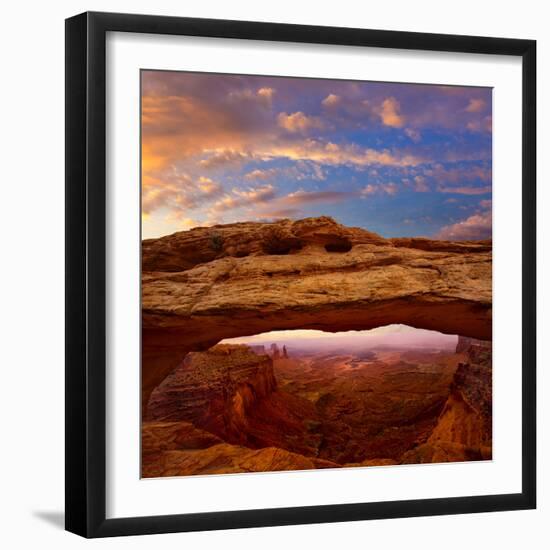 Mesa Arch in Canyonlands National Park Utah USA Sunrise Photo Mount-holbox-Framed Photographic Print