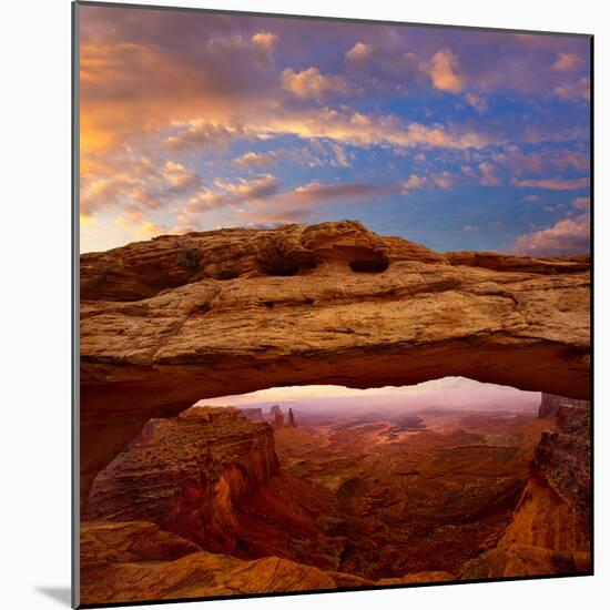 Mesa Arch in Canyonlands National Park Utah USA Sunrise Photo Mount-holbox-Mounted Photographic Print