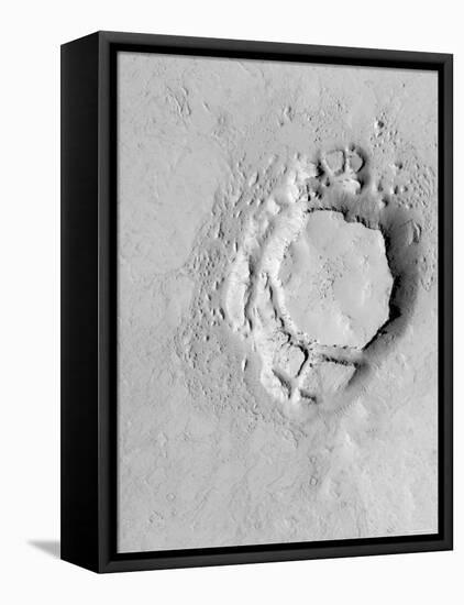 Mesa in the Avernus Colles Region of Mars-Stocktrek Images-Framed Premier Image Canvas