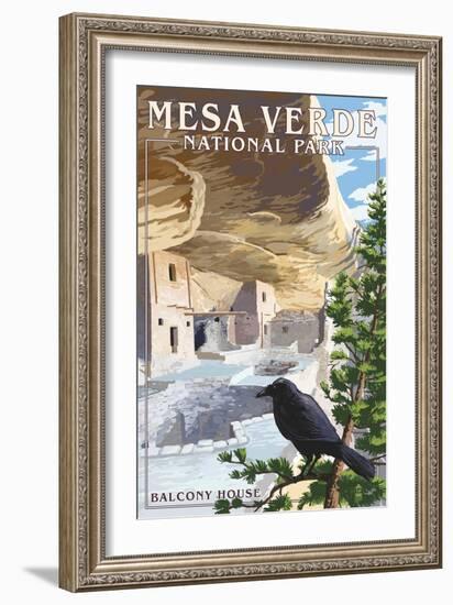 Mesa Verde National Park, Colorado - Balcony House-Lantern Press-Framed Art Print