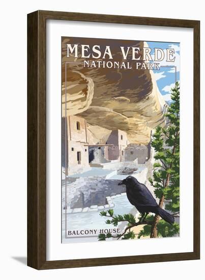 Mesa Verde National Park, Colorado - Balcony House-Lantern Press-Framed Art Print